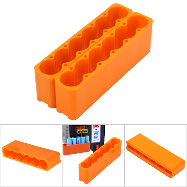 2 stk. justerbar 18650 batteripakke svejsefikseringsklemme i industriel plast (6 sektioner)