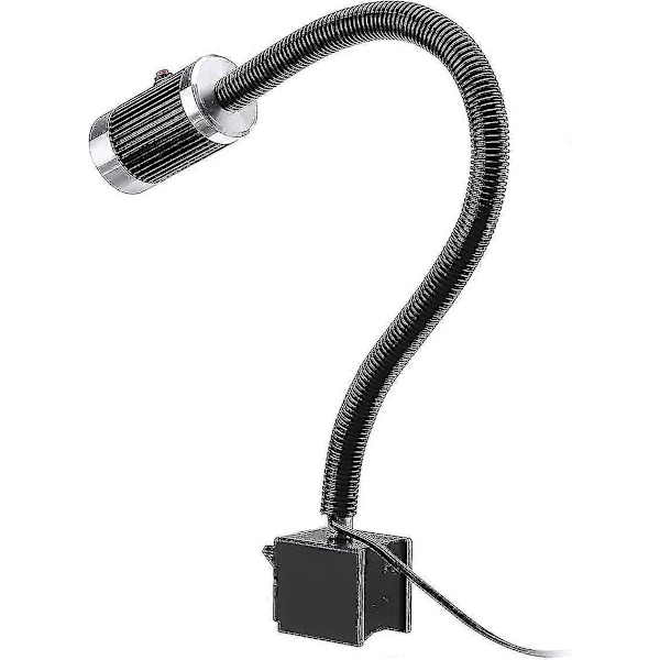 Maskinbelysning med magnetisk bas, 9w LED svarvlampa, flexibel, vattentät, med magnetisk bas för verkstad, svarv, CNC