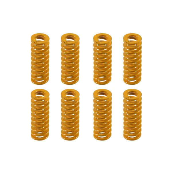3D-skrivarbäddsfjädrar 8 mm ytterdiameter 20 mm längd Formljus Lätt belastning för Creality Ender 3, Ender 3 Pro, Ender 3 V2, 8 st