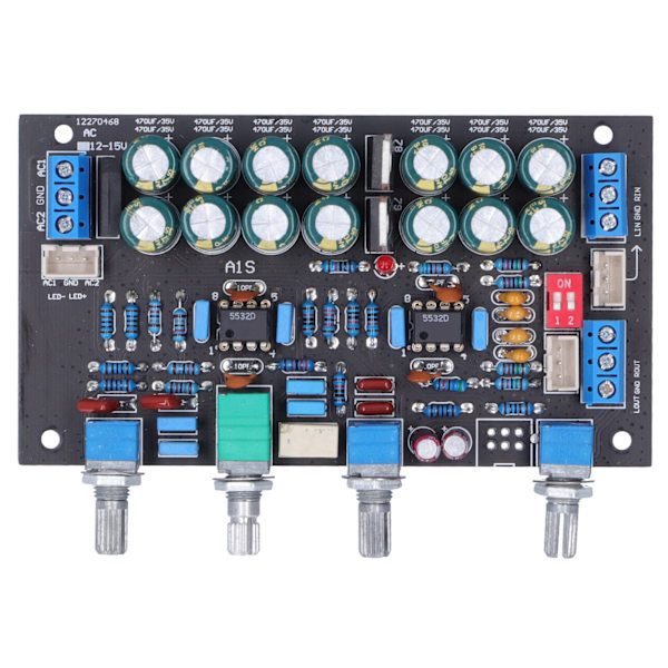 Soundboard A1 Preamp-delar med förstoringsomkopplingskomponent AC 12V-18V