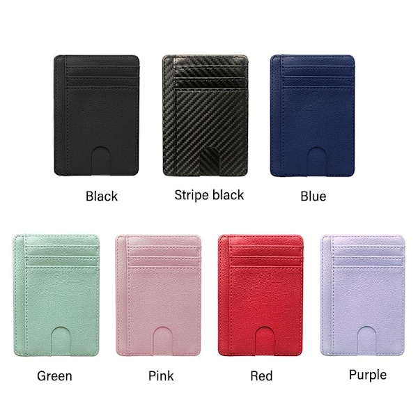 Läderplånbok RFID-blockerande STRIPE BLACK - spo stripe black