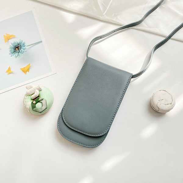 PU mobiltelefon taske enkel mode casual skulder slynge