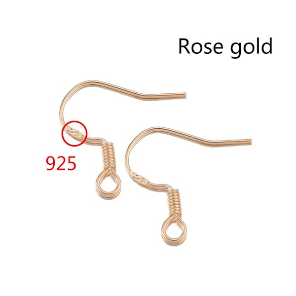 100 st örhängen spännen krokar järnkrok ROSGULD ROSGULD rose gold rose gold