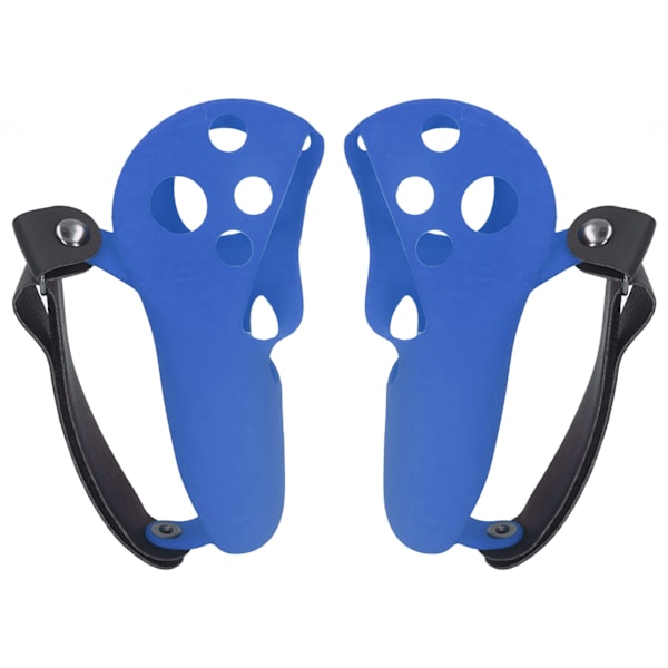 Stycken Blå Silikon Touch Controller Greppskydd med Knogremmar för Meta Quest Pro{bt)