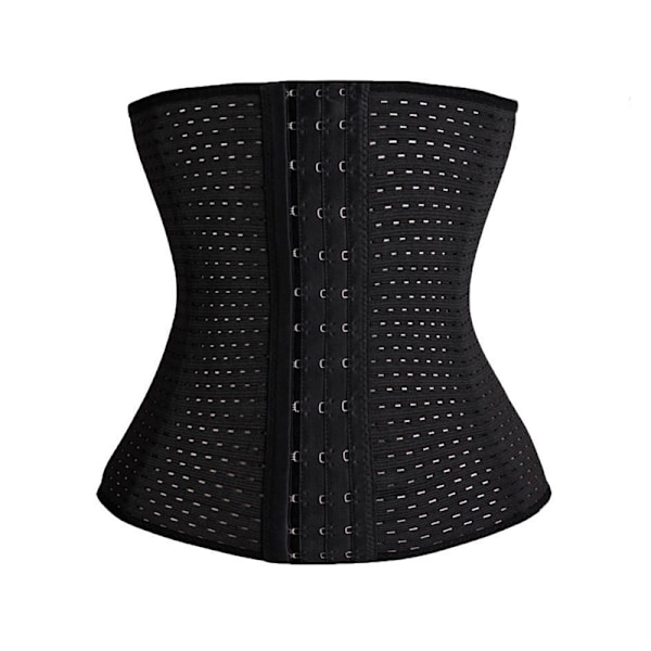 Kvinners slanke korsett midjetrener shapewear magebelte - på lager svart black 3XL