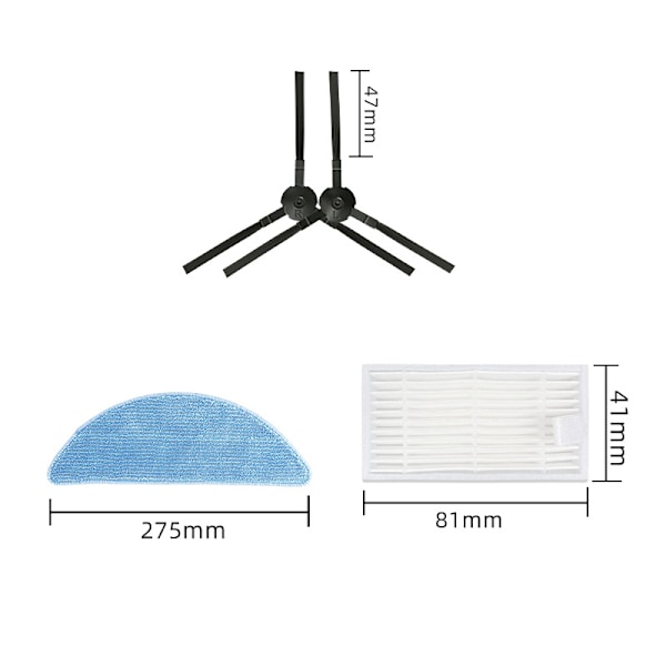 ILIFE V3 V3s V5 V5s V5s pro -robotti-imurin lisävarustepaketti