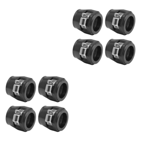 1/2/3/5 4-delt aluminium slangeklemme - enkel å installere svart AN8.4pcs black AN8.4pcs 2PCS