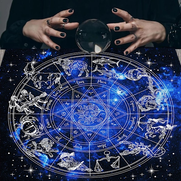 23x23 Tum Flanell Tarotduk Runspådom Altare Tarot Patch Skydd för Magiker Daglig Brädspel Kortunderlägg 0.1 75*75cm