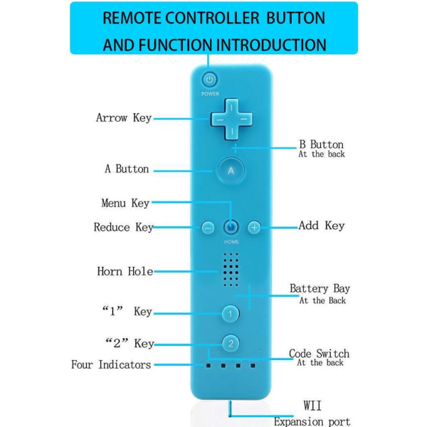 2-pak trådløs håndkontrol og Nunchuck til Wii og Wii U-konsol