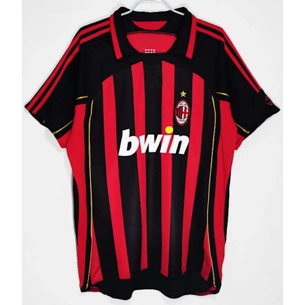 06-07 säsong AC Inter Milan hem retro tröja T-shirt Scholes NO.18 Scholes NO.18 XXL