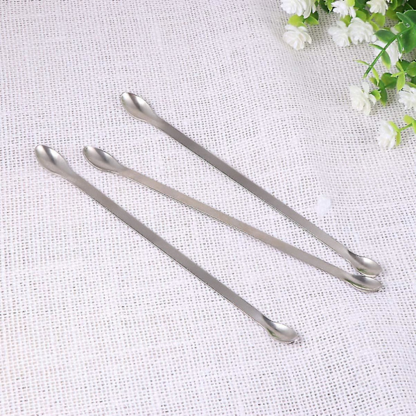 2 rostfria medicinskedar Labbsked 20 cm Dubbelhuvud Miniskål Hem Apotek Silver