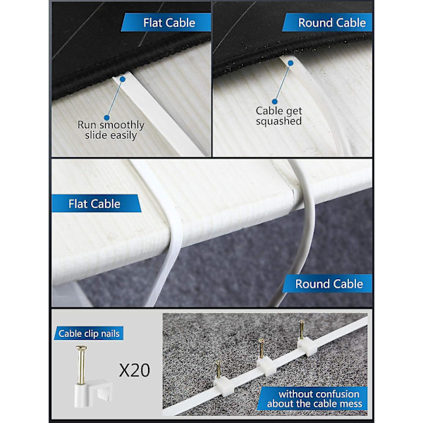 Ethernet-kaapeli 15 m, Cat6 Gigabit Lan -verkon RJ45-liitäntä, nopea 250 MHz:n litteä 1 Gbps:n kytkentäjohto PC:lle/Xboxille/PS4:lle/PS5:lle/modeemille/reitittimelle