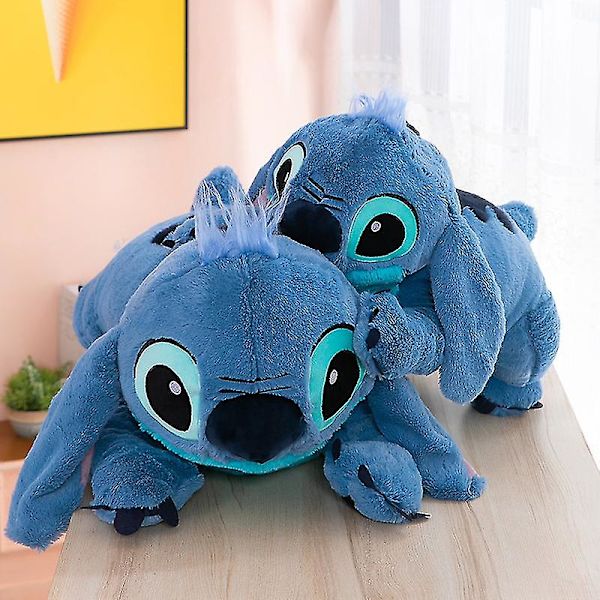 Disney Lilo og Stitch Store Store Plysdyr Legetøj Pude Med Anime Til Sovende Børn Dukker Piger Børn Fødselsdagsgave（45cm Stitch）