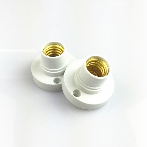 E14 Lamphållare Lampfot VIT white