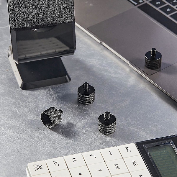 Mikrofonstativadapter 5/8 hona till 1/4 hane för kameramonteringsstativgängadapterkonverteringsanslutning