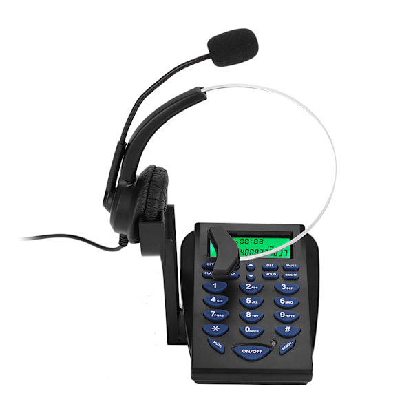 Bedriftskontor Multi-telefon med nummertaster Call Center Trafikktelefon Headset