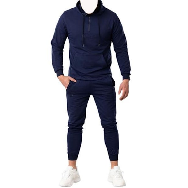 Mix & Match Hoodie och Joggers Slim Fit Marinblå XL MarineBlue xxl