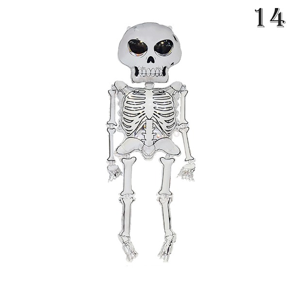 Plus Størrelser Jul Halloween Gresskar Spøkelse Ballonger Flaggermus Edderkopp 14 14 ONE SIZE