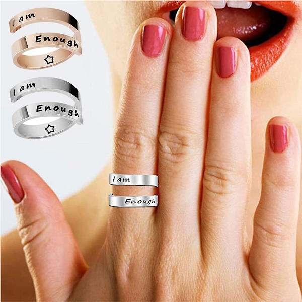 Rustfrit Stål Ring Smykker Justerbare Twist Ringe
