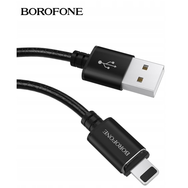 BU1 magneettinen USB-kaapeli iPhonelle, musta black