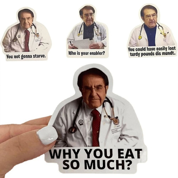 3 pcs/set Dr. Now fridge magnets, Dr. Nowzaradan funny fridge magnets diet support, kitchen accessories