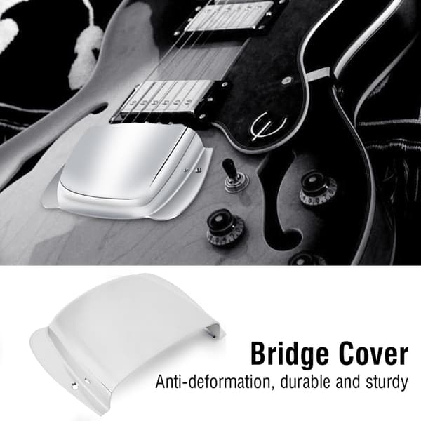Zinc-legering Pickup & Bridge Plate Cover Set för JB Bassgitarr, Silver