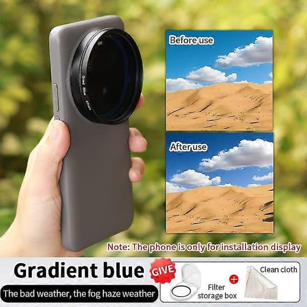 Xiaomi 15 Ultra JSR -puhelinobjektiivin suodatin (h}) Not Specified Gradient Blue
