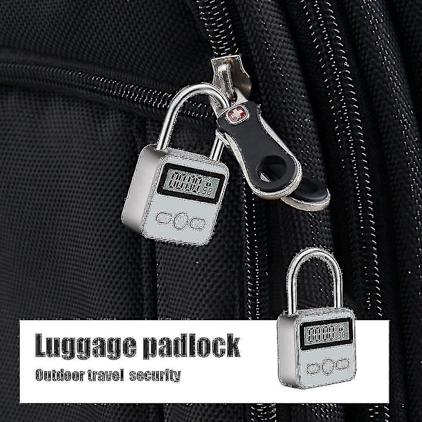 Smart Time Lock, 99 timmar Max Timing Lock med LCD-skärm Multifunktionell Elektronisk Återställningstimer AY -t