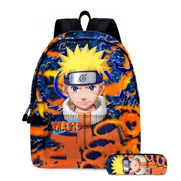 Anime Naruto -reppu, kaksiosainen setti, ala- ja yläasteen oppilaille, lapsille 8 Style