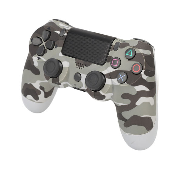 Spilcontroller Dobbelt Vibration Følsom Trådløs Controller Spilcontroller til PS4 Slim Pro PS5 Camouflage Grå