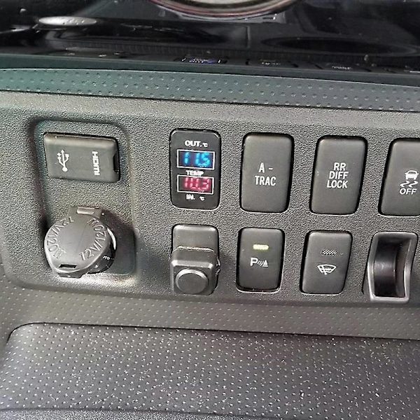 Dobbelt temperaturvisning inde i og uden for bilen Dobbelt temperatursensor til Prado Prius