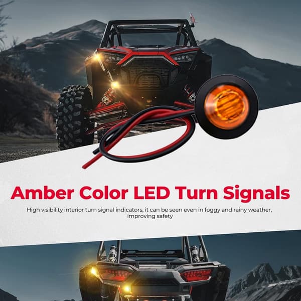 Universal ATV UTV Blinklys Kit Komplet Blinklys Kit Plug & Play