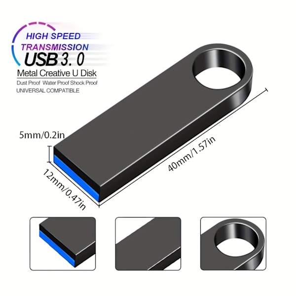 3.0 USB-minnepinne 128GB/64GB/32GB/16GB/8GB Pen Drive 128gb 64gb USB-minnepinne 32gb 16gb