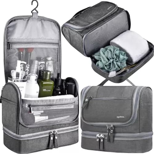 Sminkepung / Toilettmappe - Makeup Bag Grey grå