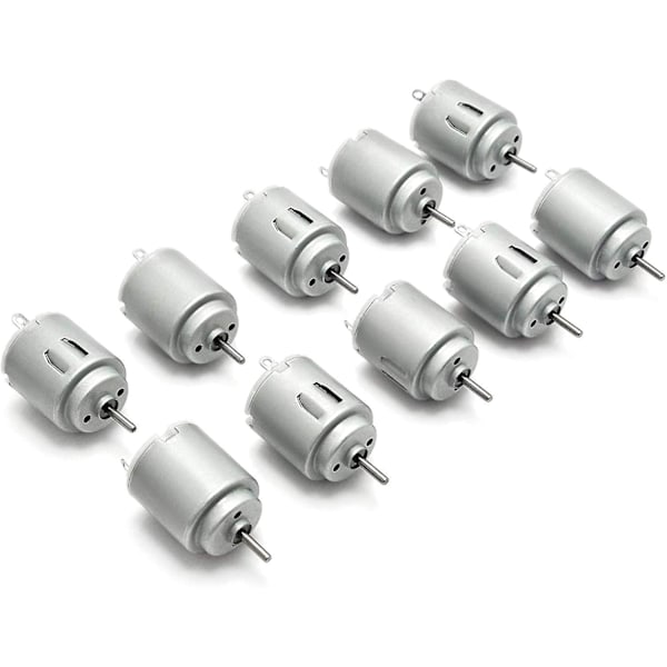 10 pcs miniature motors 140, 3-5 V, 6300 rpm, for DIY projects