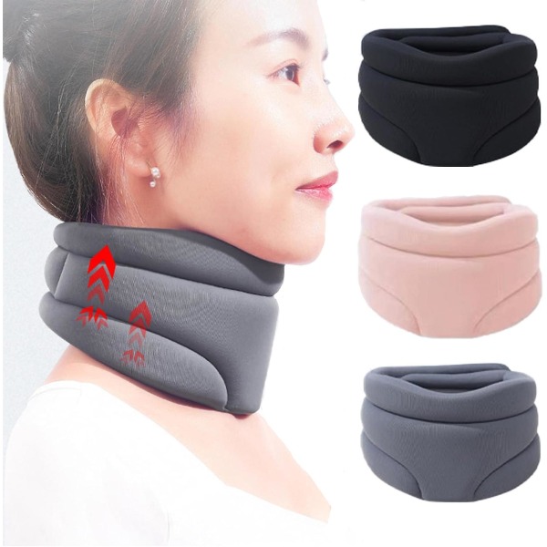 Cervicorrect Neck Brace från For Snoring Healthy Lab Co Ergonomic Cervical Brace, 50 % erbjudande（Svart）