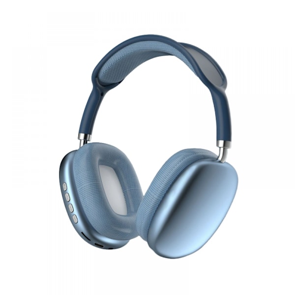 P9 Pro Max Bluetooth-hodesett Hodebånd Blå støyreduksjon