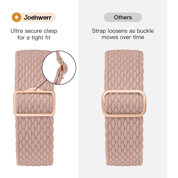 Antislip flätad band 3-pack kompatibel med Apple Watch-remmar justerbar stretchig elastisk ersättningsband för iWatch Ultra SE 9 8 7 6 5 4 3 2 1