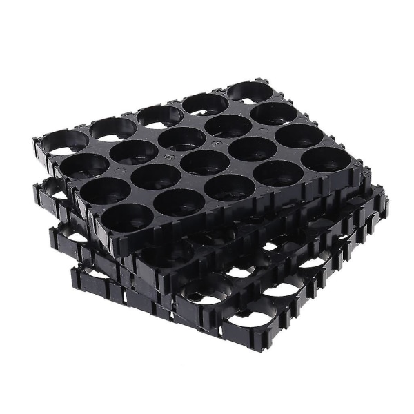 4pack 4x5 18650 Batterihållare Fäste Cell Säkerhet Anti-vibration Plast