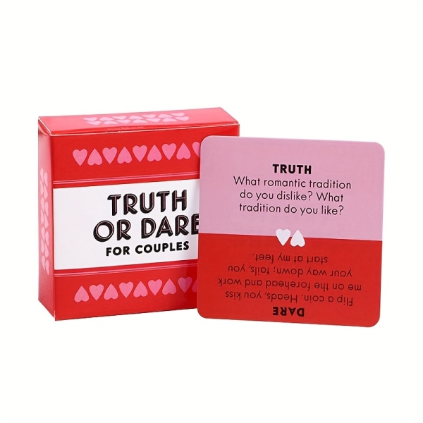 Full English Truth Or Dare Game Card, spelpresent Truth Or Dare