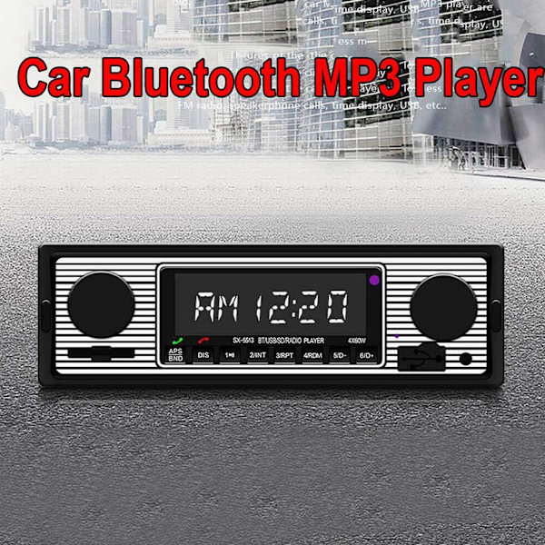 Smart Player Bluetooth Retro MP3 FM Billaccessoarer