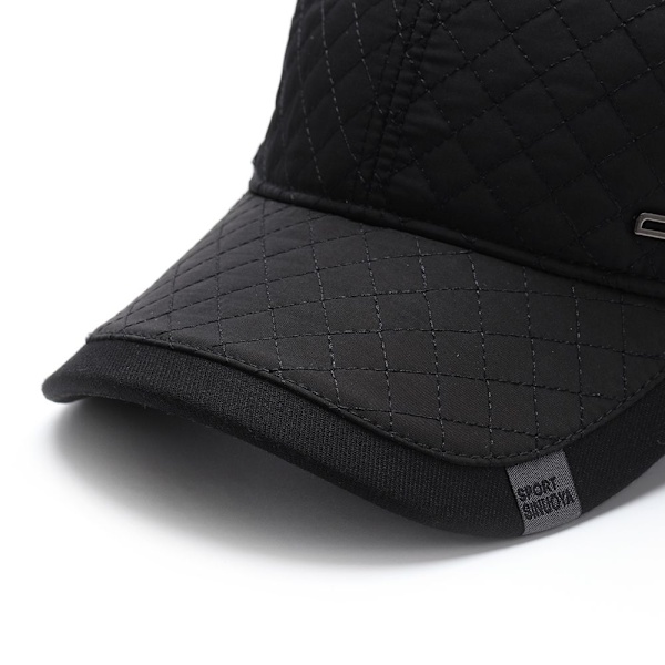 PCS Mellem-aldrende kasket med vindtætte øreflapper SORT&GRÅ - Perfekt black&grey