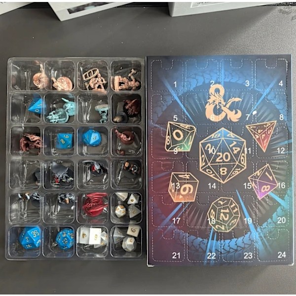 Julkalender för Dungeons & Dragons 2024 - 24 Dagar Julklappsräknare Blind Box Julklapp Överraskning
