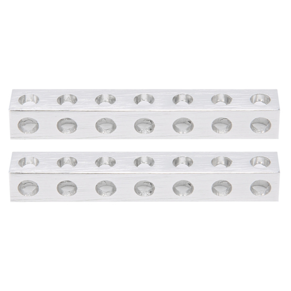 2 kpl 7-reikäinen neliöputki 3106-0007-0056 Robotin rakenneosan lisävarusteet 8 x 8 x 56 mm