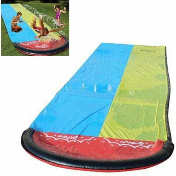 Vandrutchebane til børn med surfboard 4,8 x 1,4 m, Double Shark Wa
