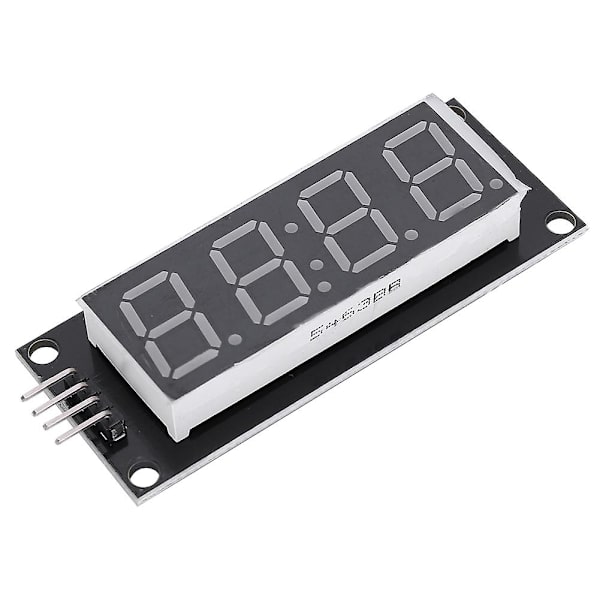 LED-displayrör modul 4 siffror 7 segment för 2 stift digital I/O-anslutningskomponenter