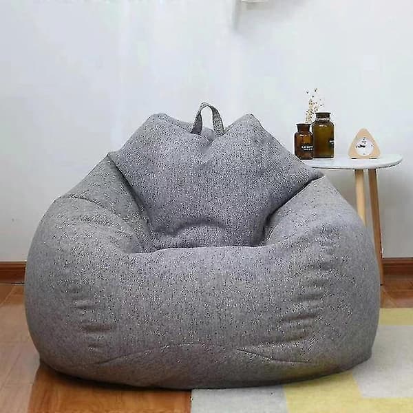 Store sækkestole med sofabetræk til indendørs brug, egnet til voksne og børn Dark Grey 70*80CM