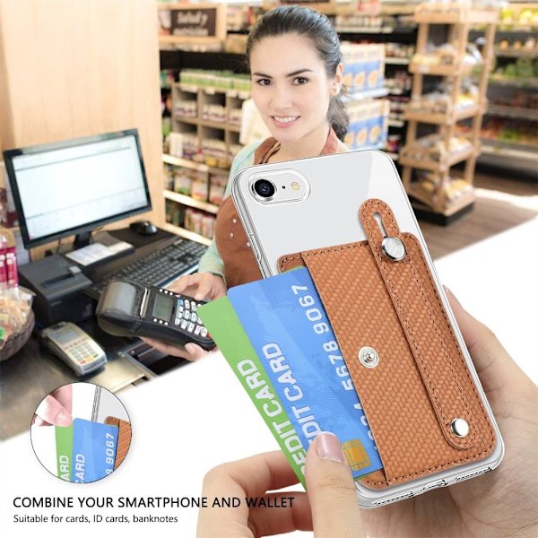Mobiltelefon kortholder Beskyttende feste KHAKI[qb] khaki