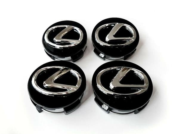 LX03 - 62MM 4-pakning Senterkopper Lexus Sølv(BT) Silver one size