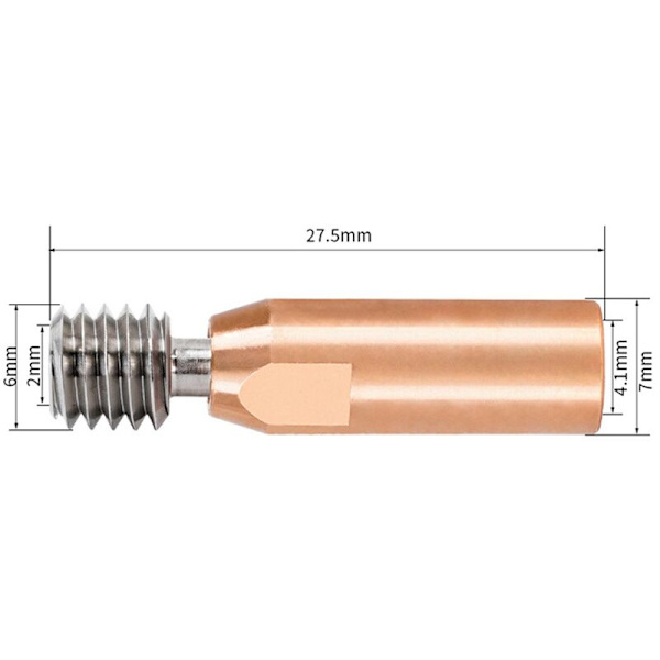 5 stk. Helt Metal Bimetal Serie CR10-Crazy Halsvarme Blæs til 3 V2 5 -10S Pro Hotend til 3D-printer